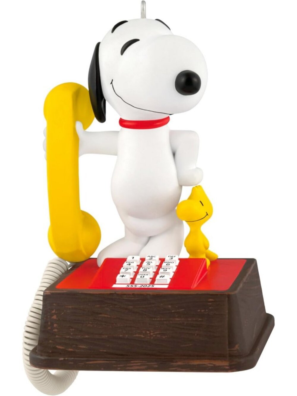 Peanuts 75th Anniversary Christmas Ornament - Snoopy with Sound, Holiday Decor